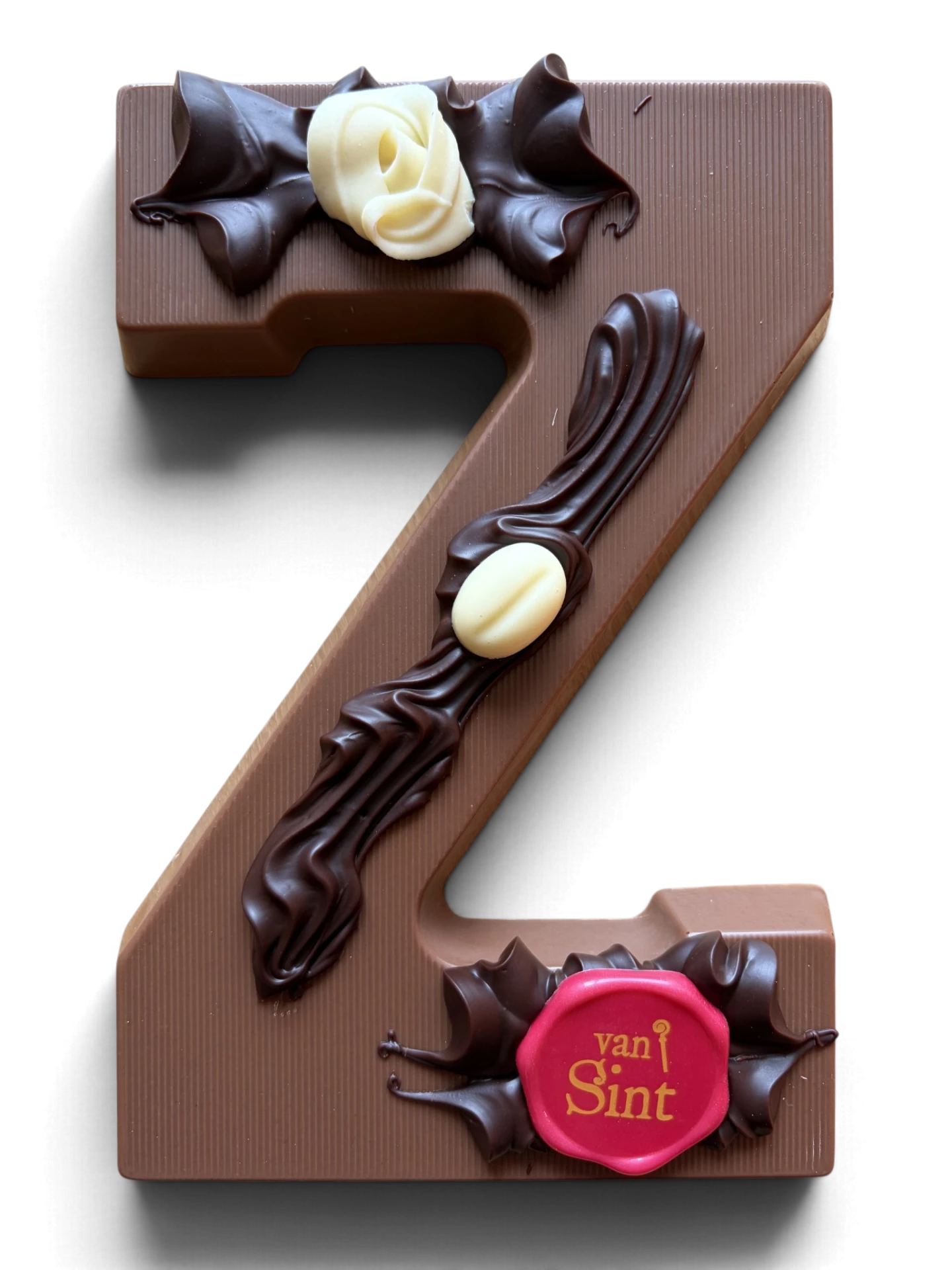 Chocoladeletter Z, melk, Van Sint-zegel