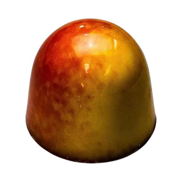 Likeur 43: glanzende goudkleurige ronde bonbon