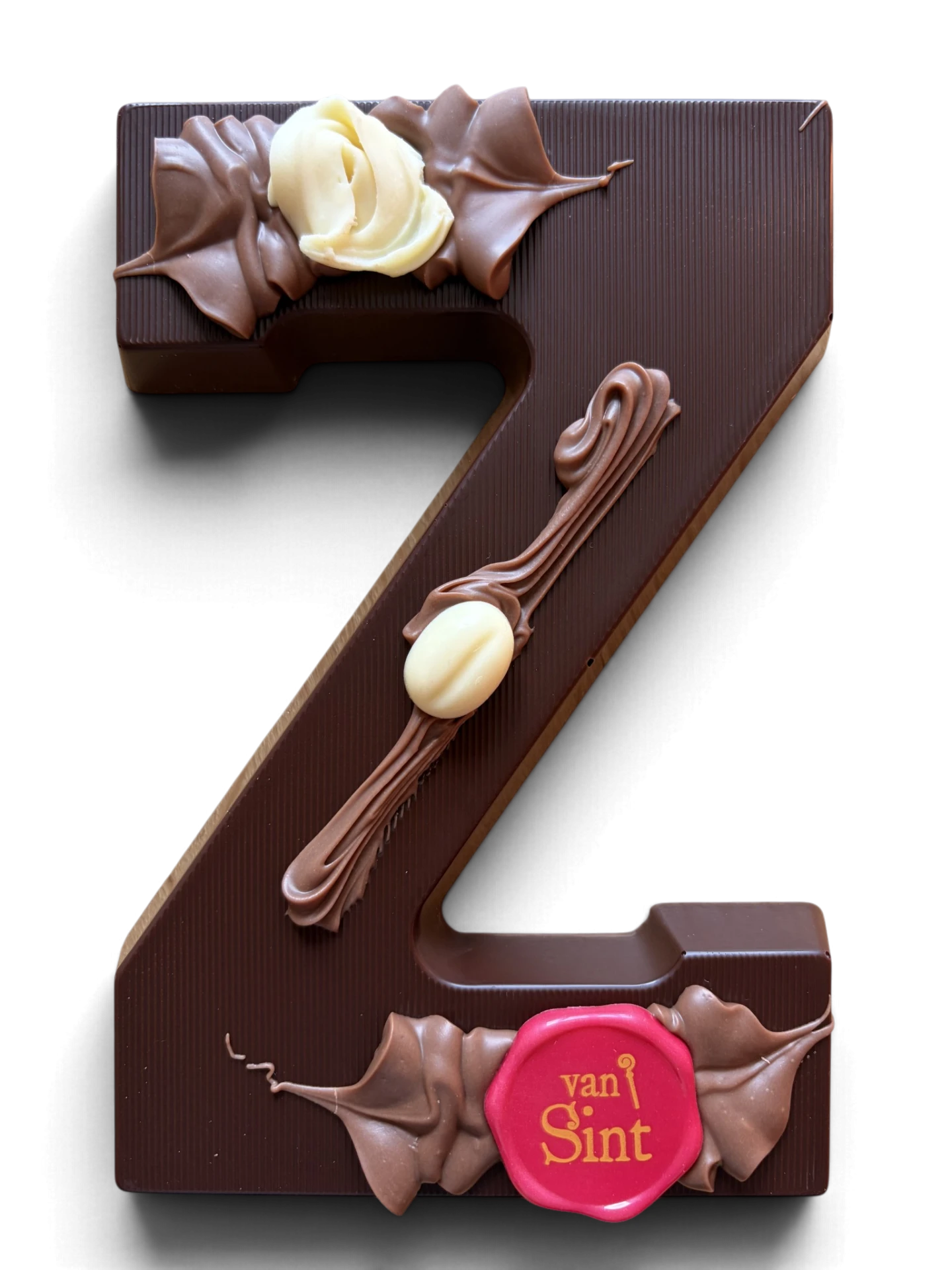 Chocoladeletter Z, puur, Van Sint-zegel
