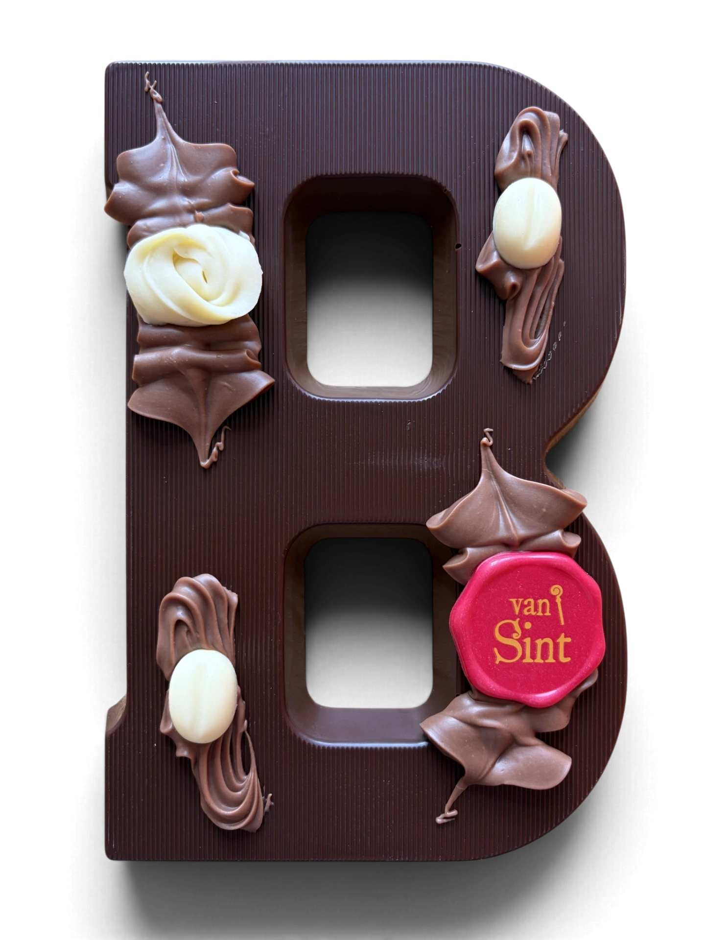 Chocoladeletter B, puur, Van Sint-zegel